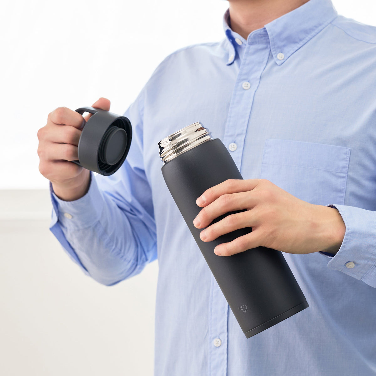 34 oz. Stainless Mug with Lid Handle SU-DA100