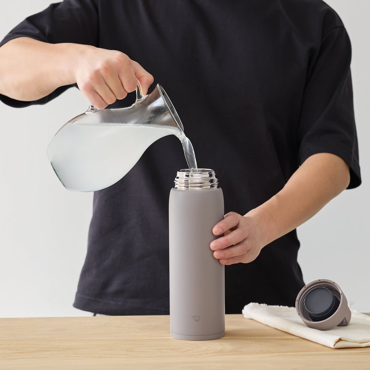 34 oz. Stainless Mug with Lid Handle SU-DA100